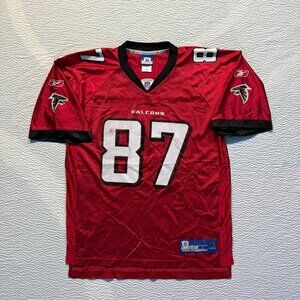 Vintage Reebok Atlanta Falcons On Field NFL Jersey Joe Horn #87 Mens Large Red